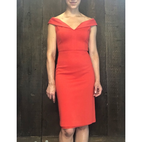 Alice + Olivia Sienna off the Shoulder Midi Dress 0 - Picture 6 of 11